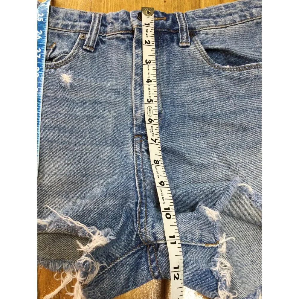 Blanknyc The Barrow Vintage High-Rise Distressed Denim Shorts Size 29